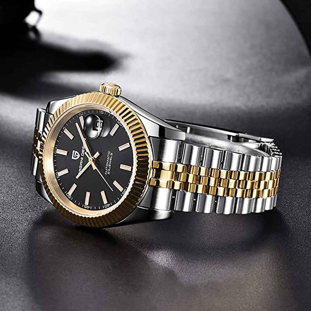 Pagani Design Giovanni Gold Black - Case and bracelet