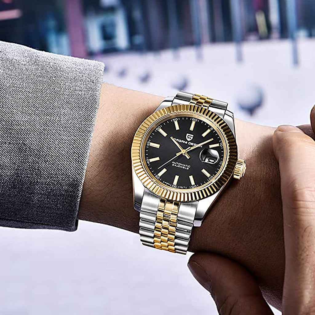 Pagani Design Giovanni Gold Black - On the wrist