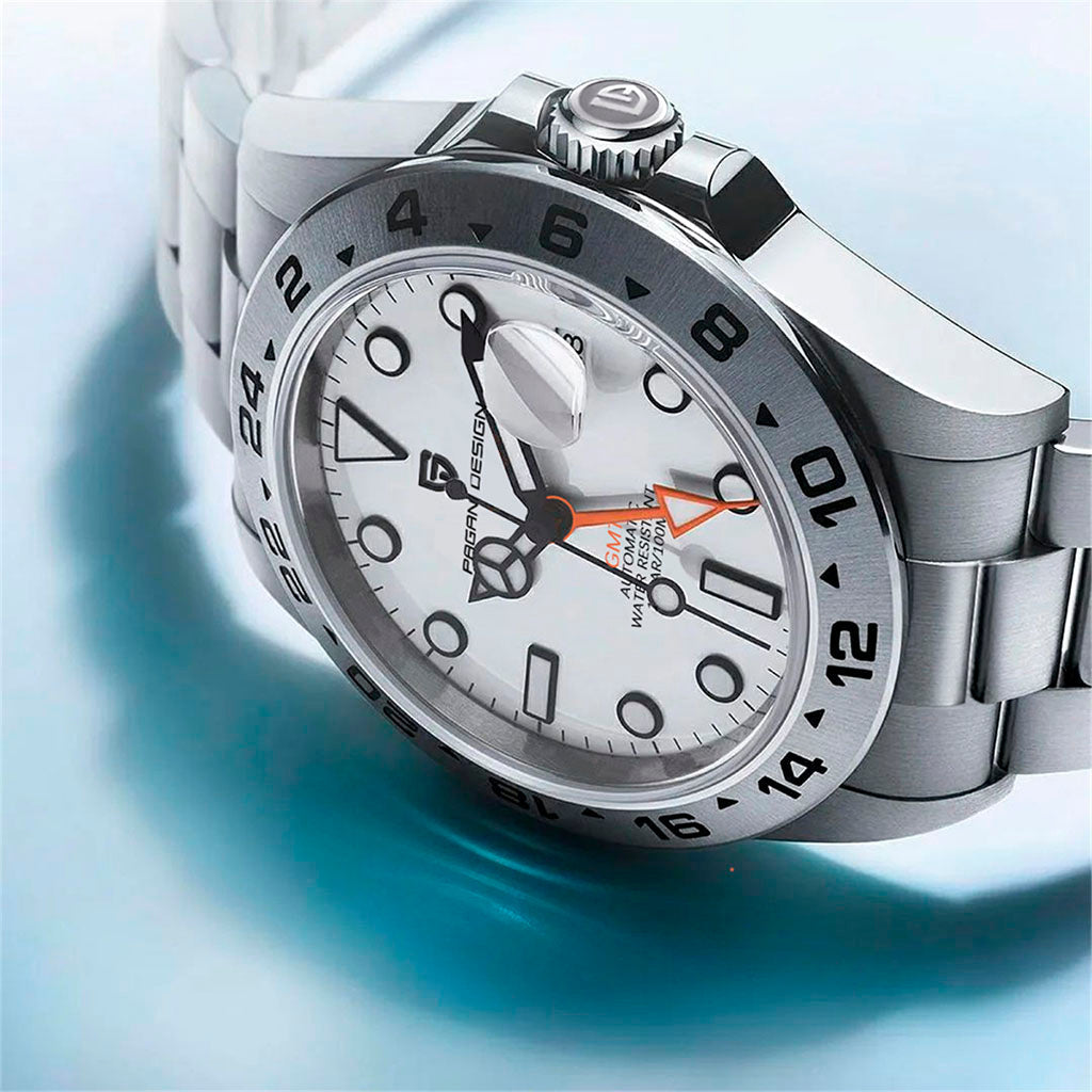 Pagani Design Glide Silver White - Case and bracelet