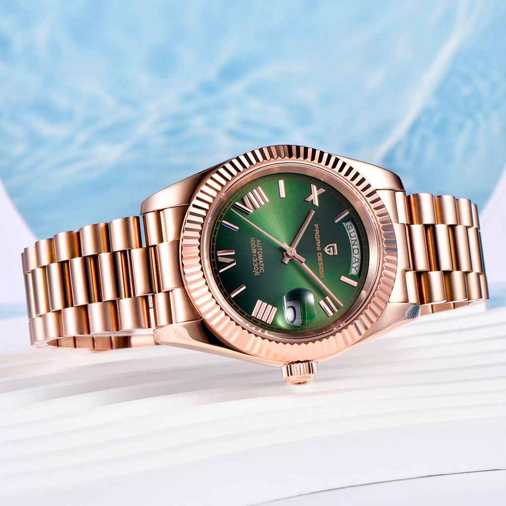 Pagani Design London Rose Gold Green - Dial