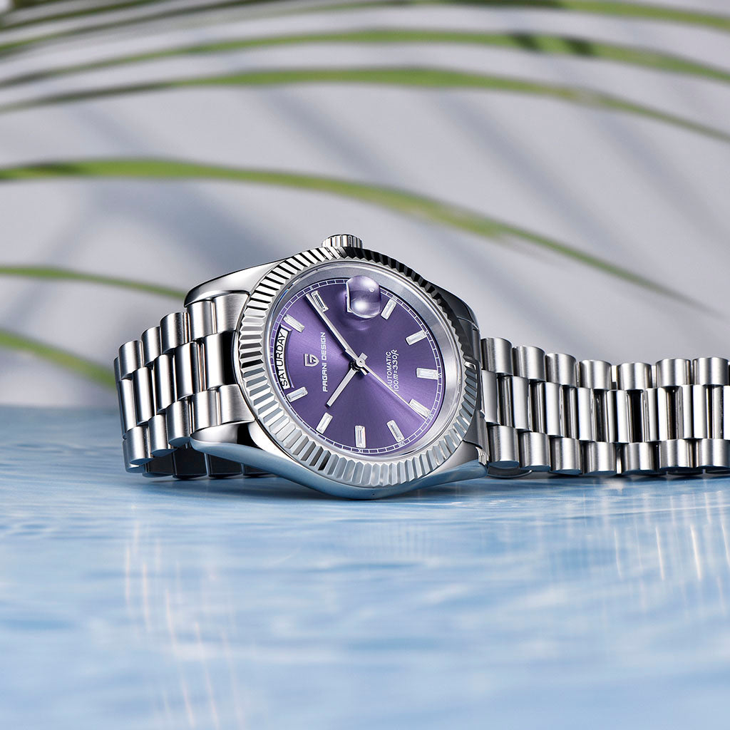 Pagani Design London Silver Purple - Case and bracelet