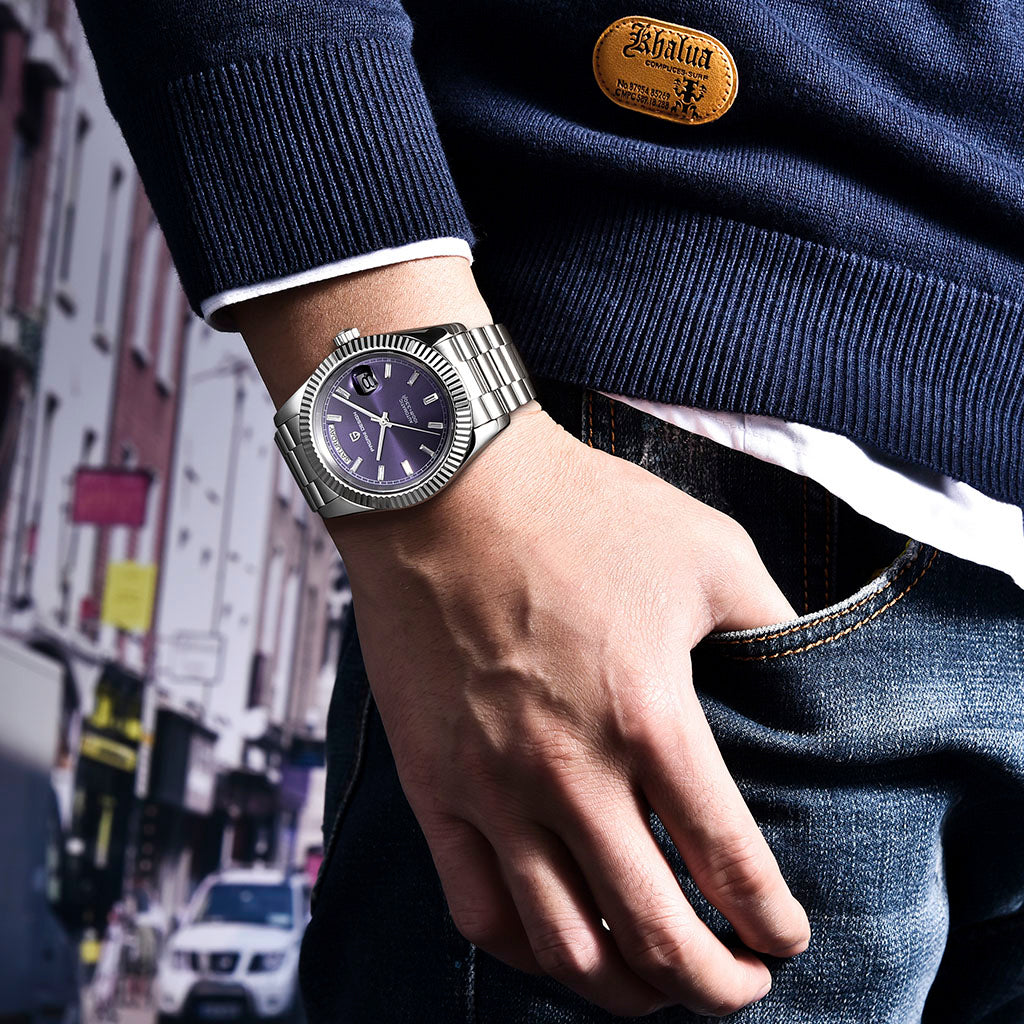 Pagani Design London Silver Purple - On the wrist