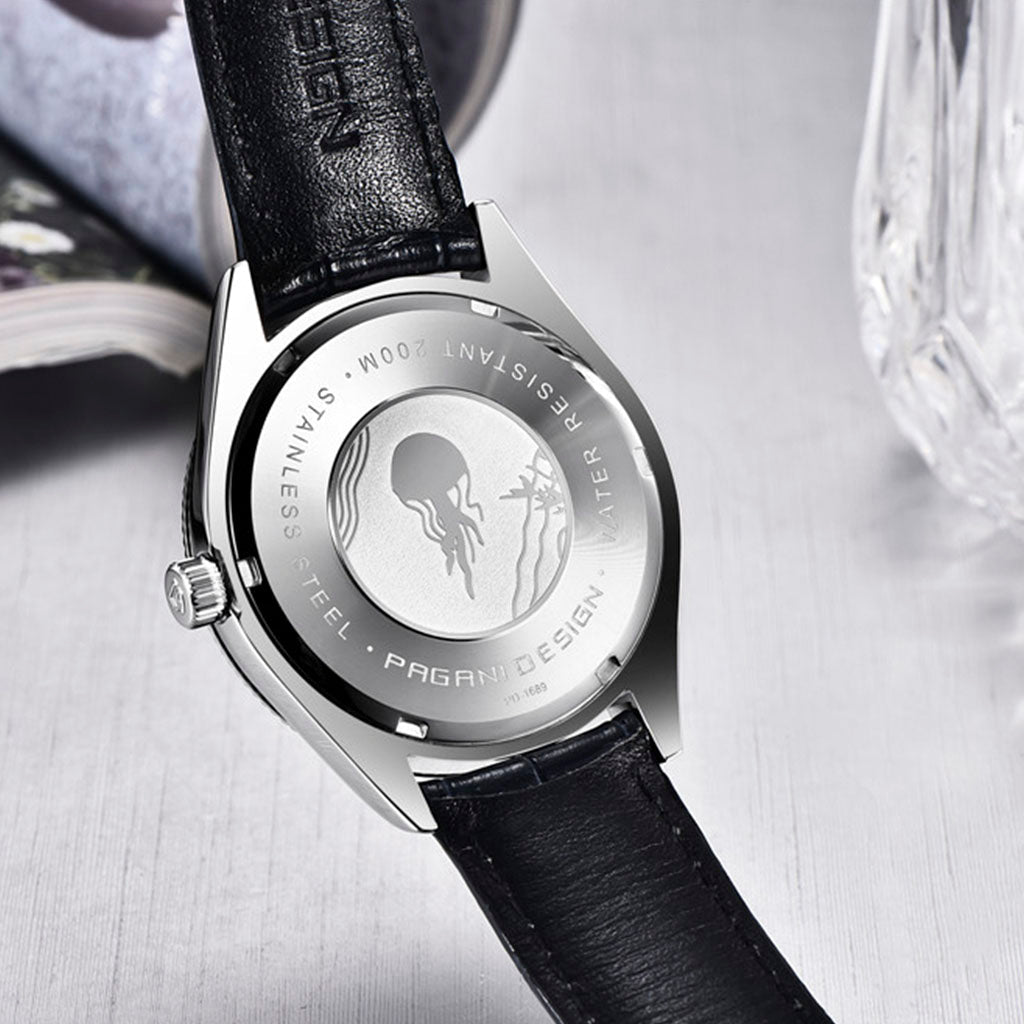 Pagani Design Luzzago Black Silver - Case and bracelet
