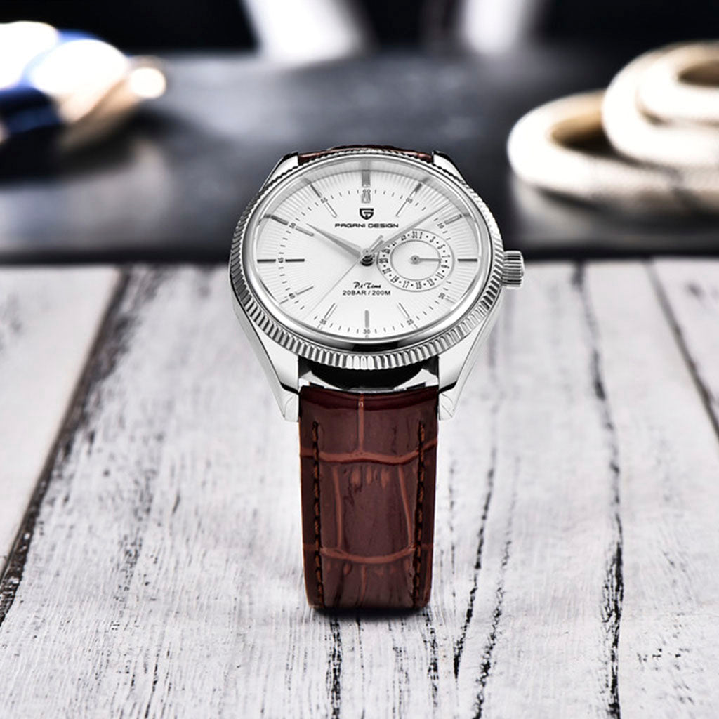 Pagani Design Luzzago Brown Silver - On the wrist