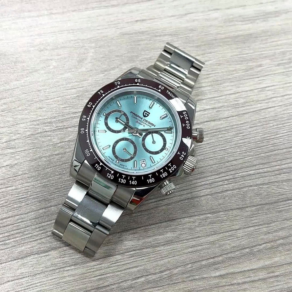 Pagani Design Veraci Brown and Blue - Case and bracelet