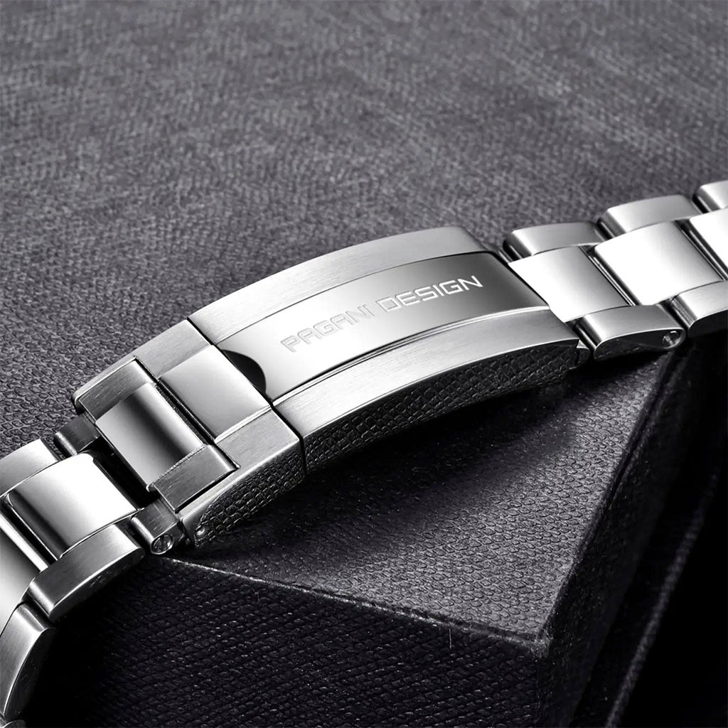 Pagani Design Stainless Steel Watch Strap 316L 20mm x 220mm - Case and bracelet