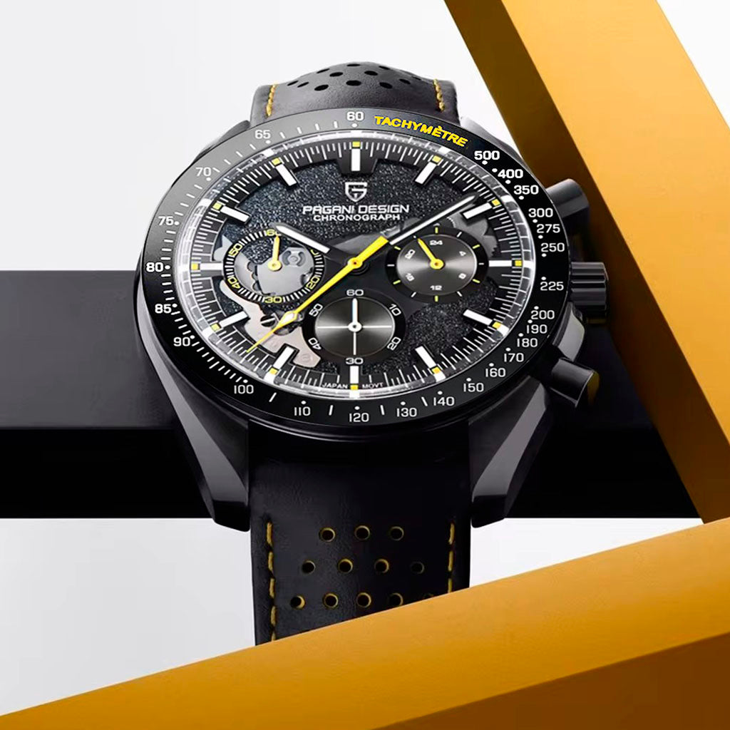 Pagani Design Ajaccio Yellow - On the wrist