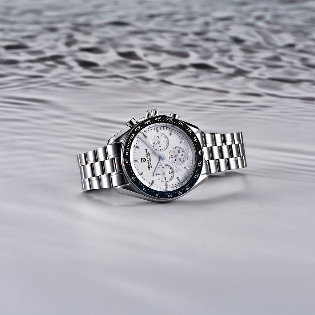 Pagani Design Lorenzo White Silver - Dial