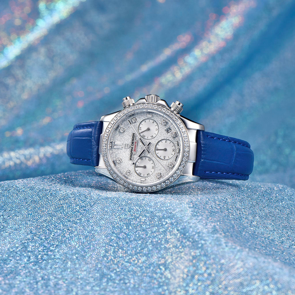 Women's Watch Pagani Design Daisy Blue - On the wrist
