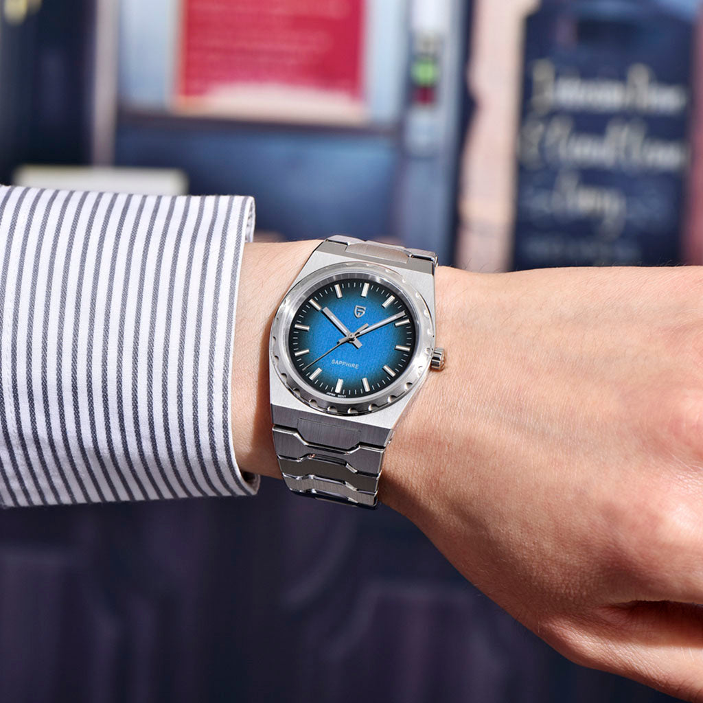 Pagani Design Drift Silver Blue - On the wrist