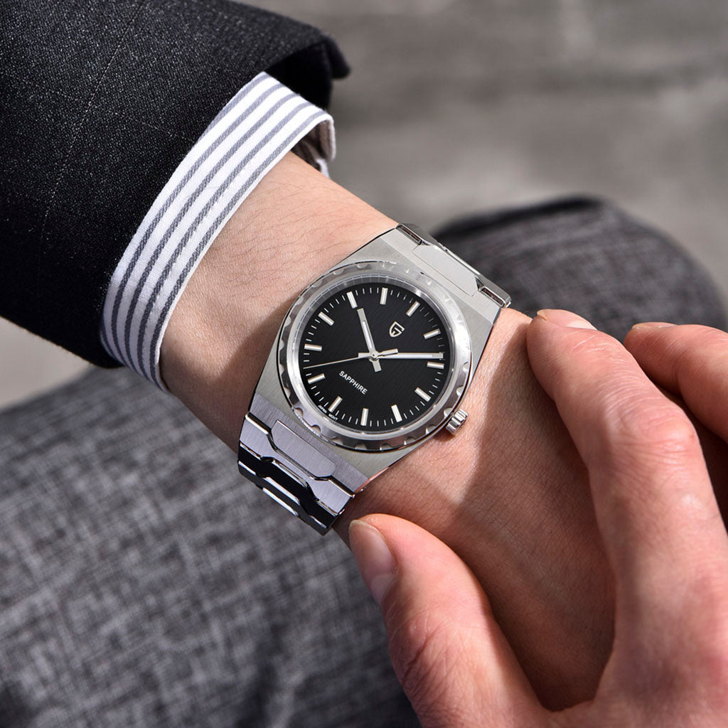 Pagani Design Drift Silver Black - Case and bracelet