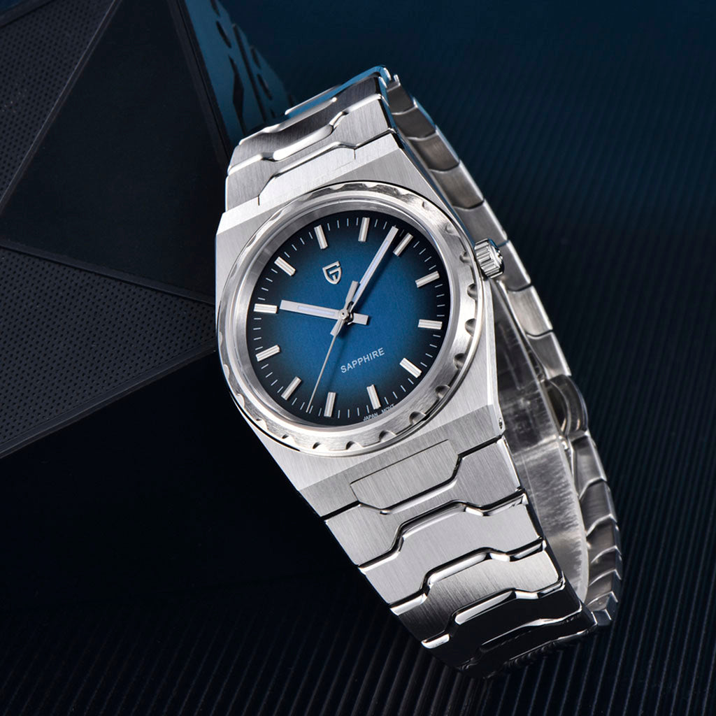 Pagani Design Drift Silver Blue - Case and bracelet