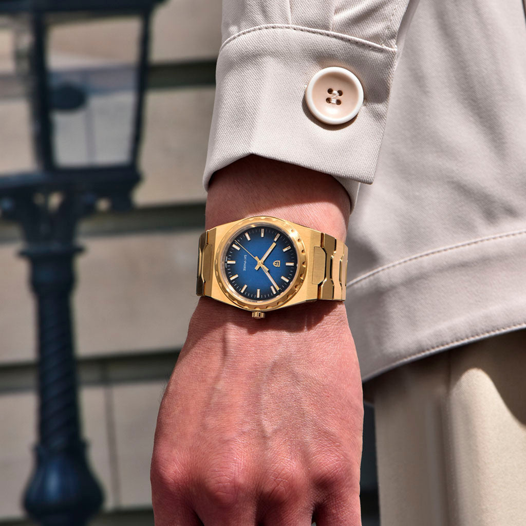 Pagani Design Drift Gold Blue - Case and bracelet