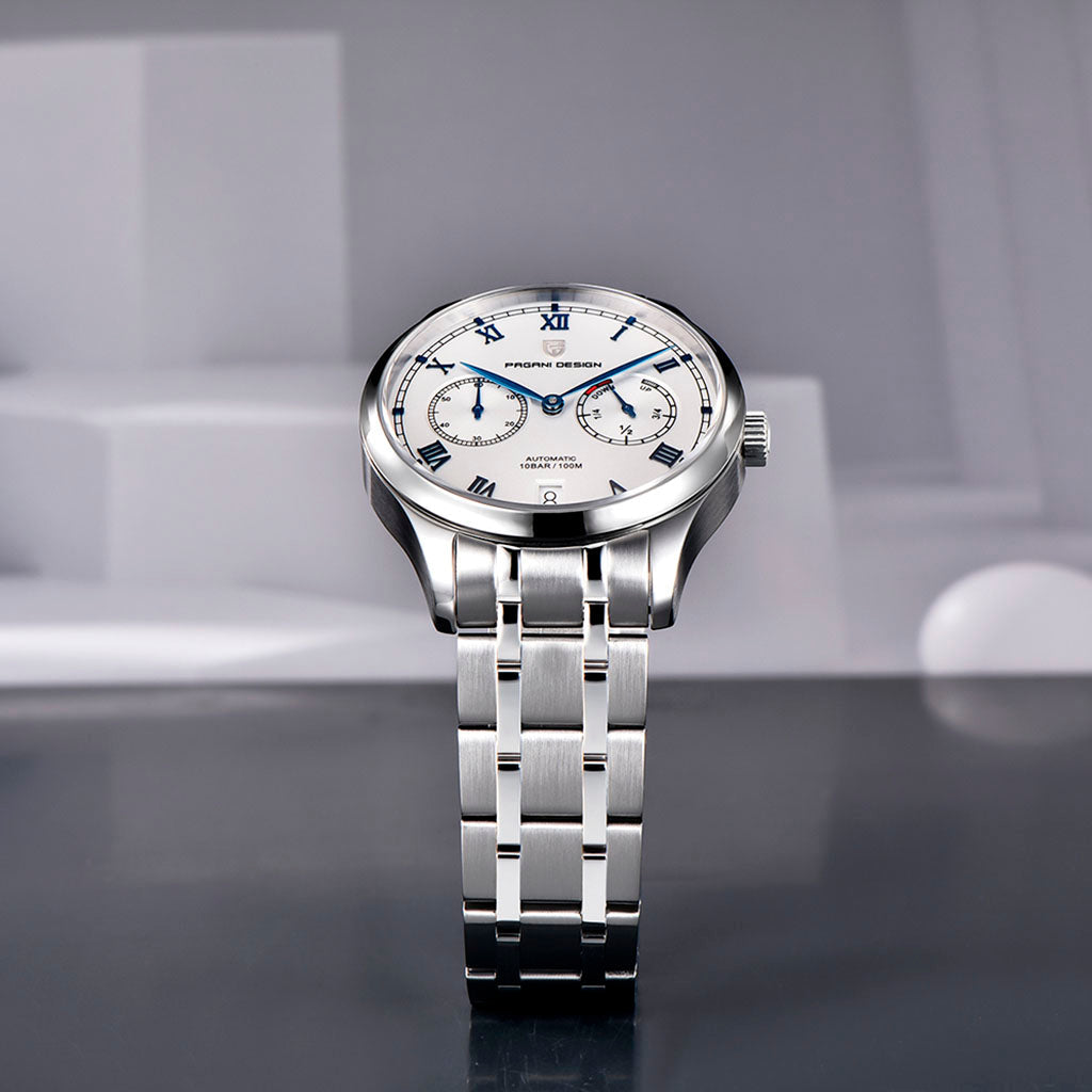 Pagani Design Roma Silver White - Case and bracelet