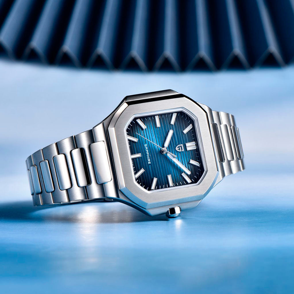 Pagani Design Square Blue - Case and bracelet