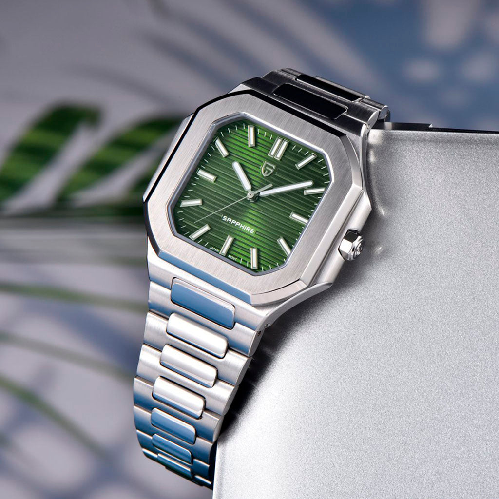 Pagani Design Square Green - On the wrist