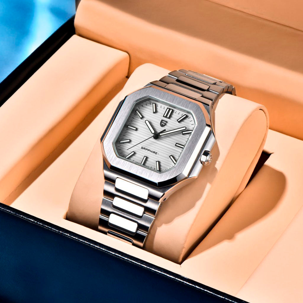 Pagani Design Square White - Case and bracelet