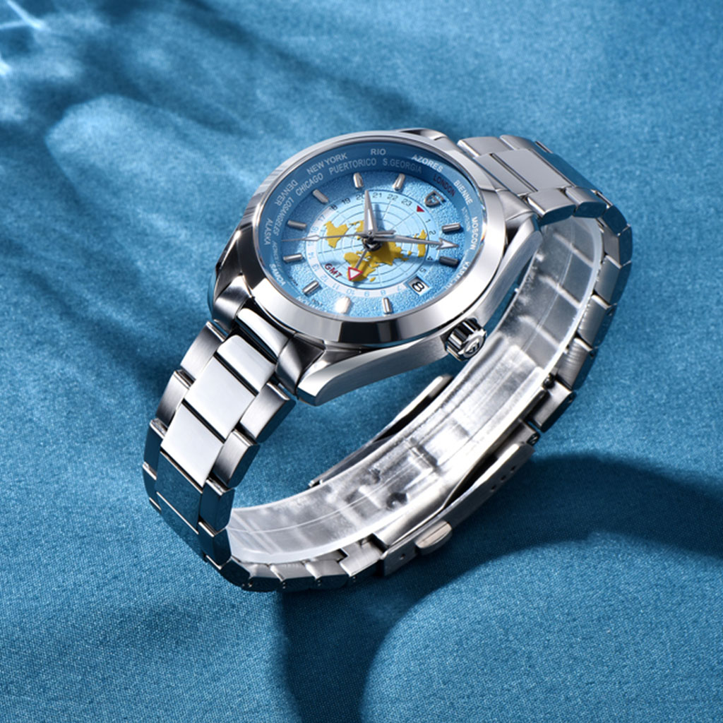 Pagani Design Travel Light Blue - On the wrist