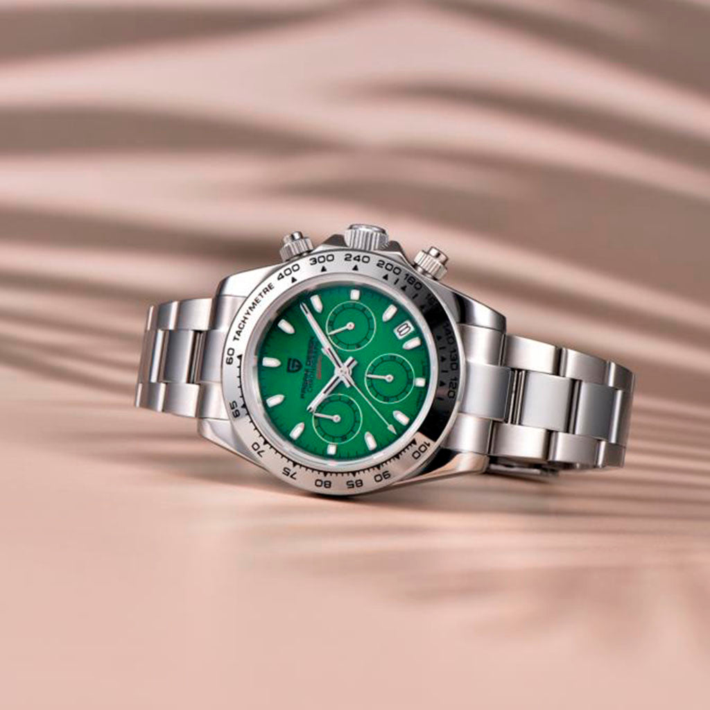 Pagani Design Veraci Silver Emerald - Case and bracelet