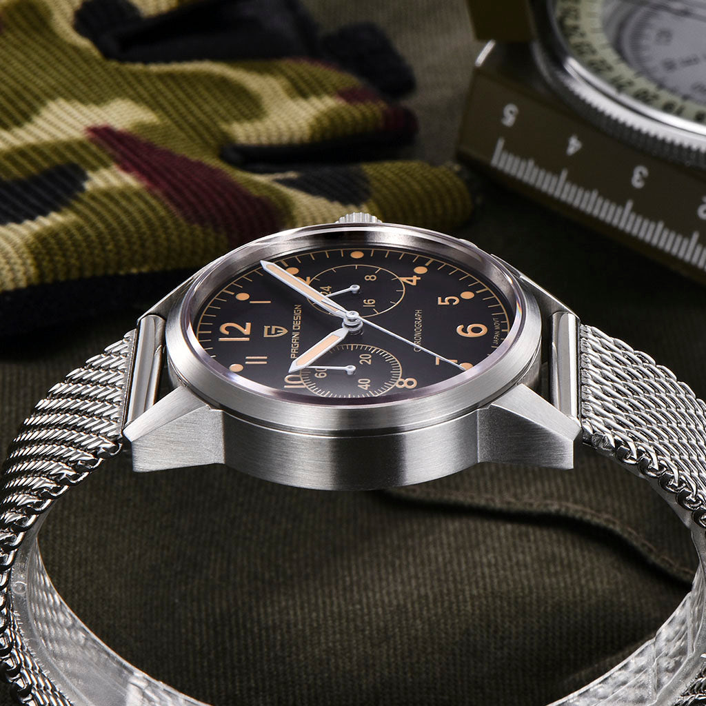 Pagani Design Frankfurt Golden Black - On the wrist