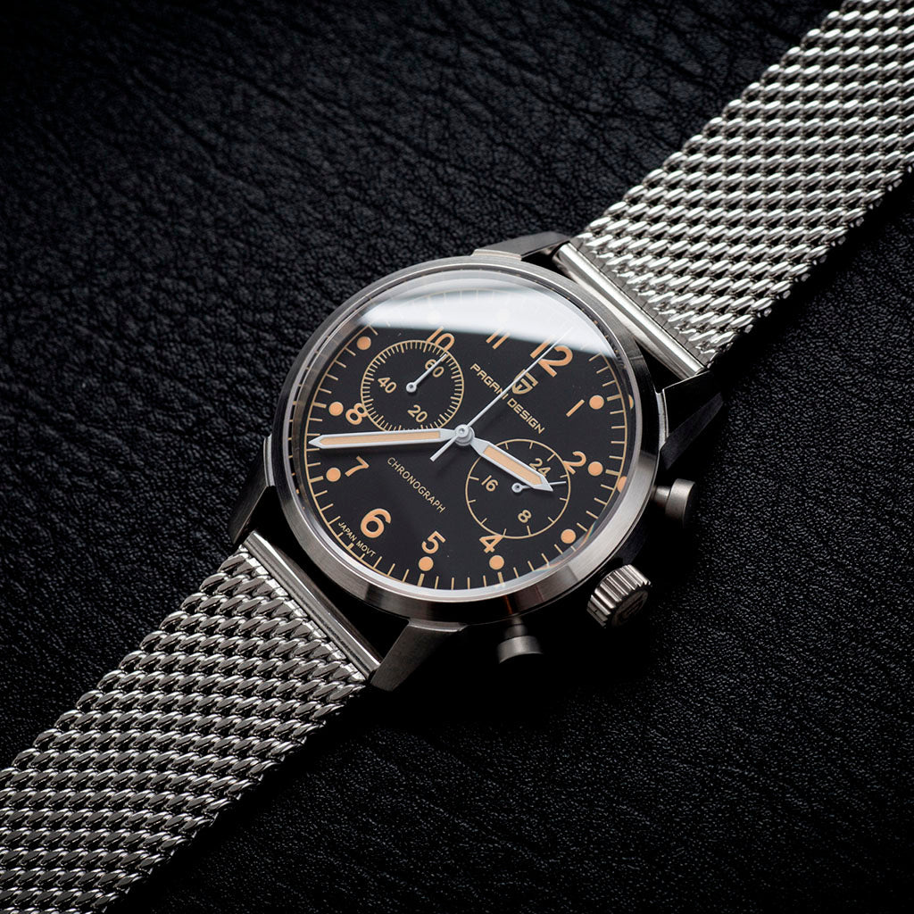 Pagani Design Frankfurt Golden Black - Case and bracelet