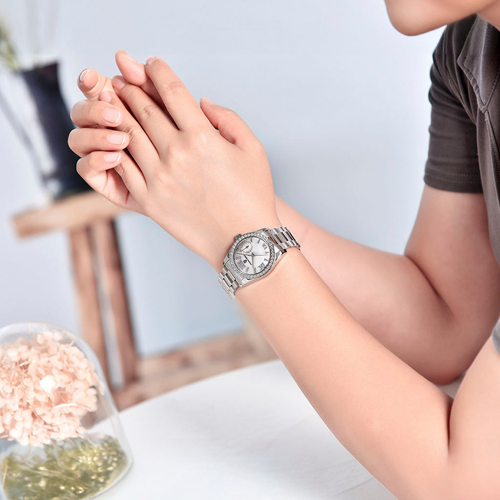 Women's Watch Pagani Design Lily White - Case and bracelet