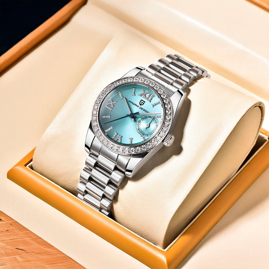 Women's Watch Pagani Design Lily Blue - On the wrist