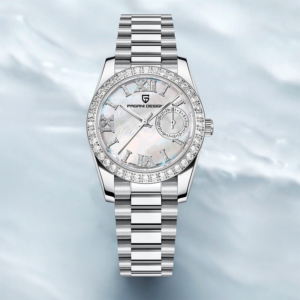 Women's Watch Pagani Design Lily White - On the wrist