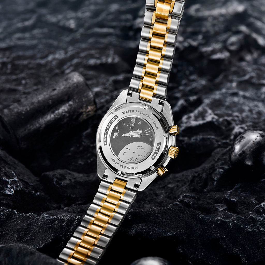 Pagani Design Lorenzo White and Gold - Dial