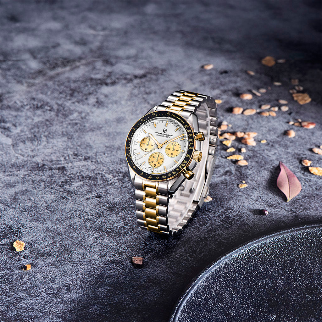 Pagani Design Lorenzo White and Gold - On the wrist
