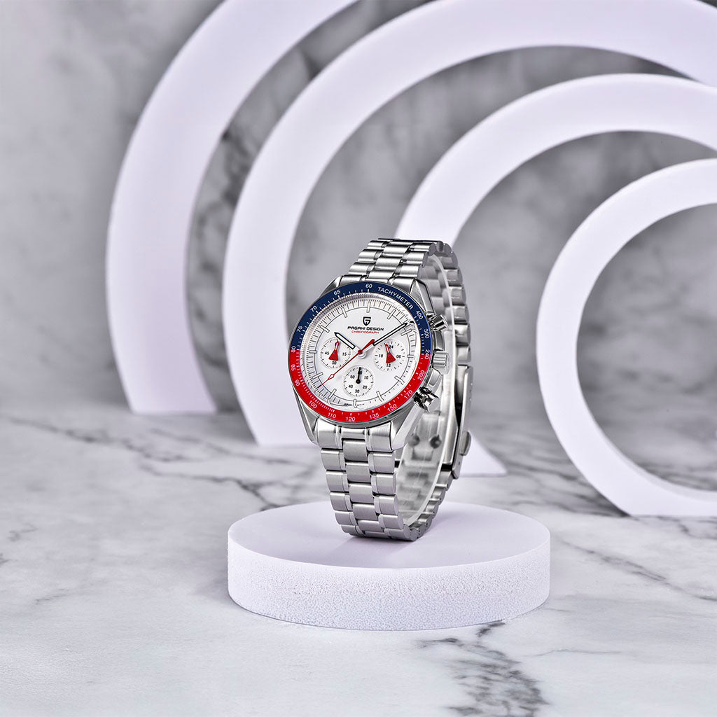 Pagani Design Lorenzo Red and Blue - Case and bracelet