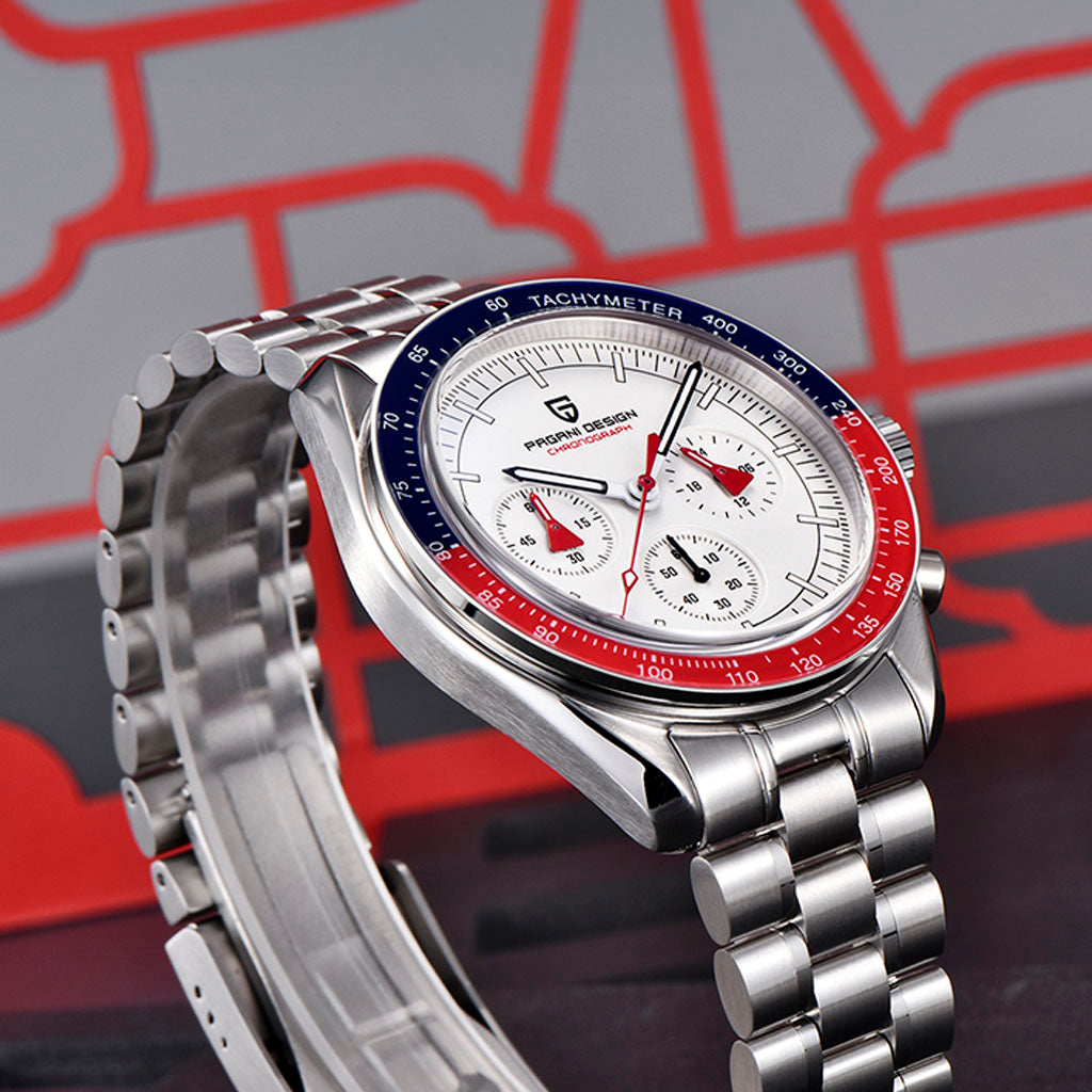 Pagani Design Lorenzo Red and Blue - On the wrist
