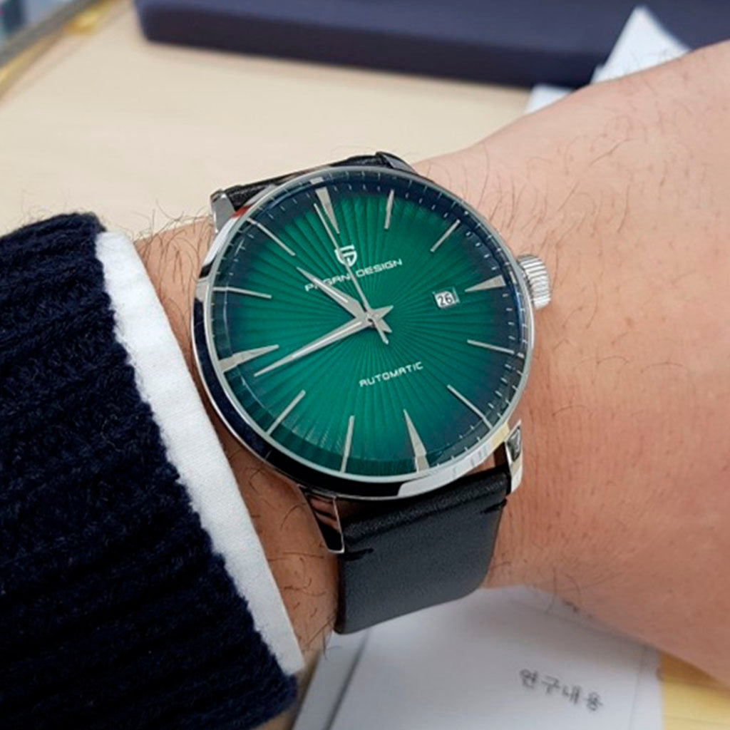Pagani Design Lugano Green Classic Edition - On the wrist