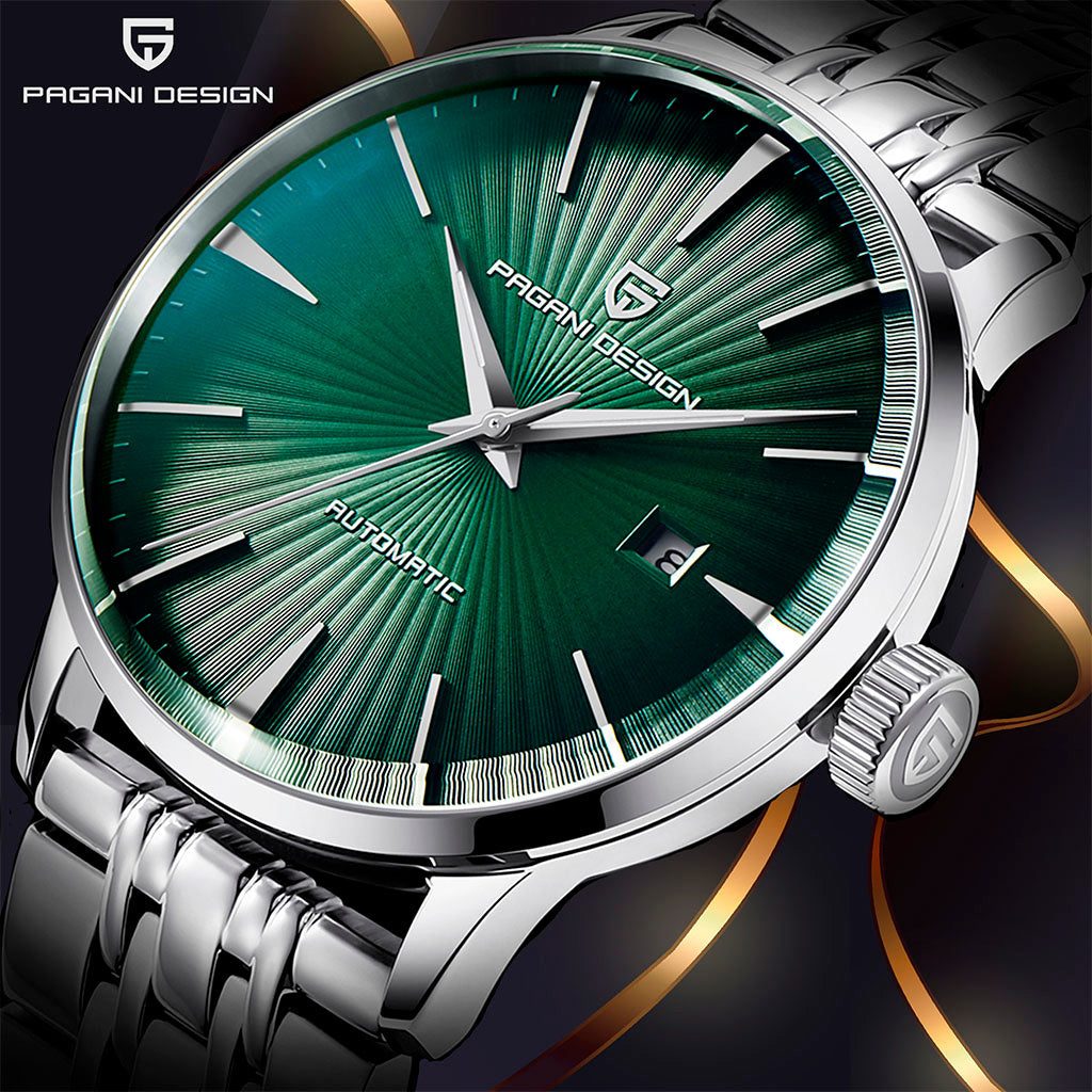 Pagani Design Lugano Green - Case and bracelet