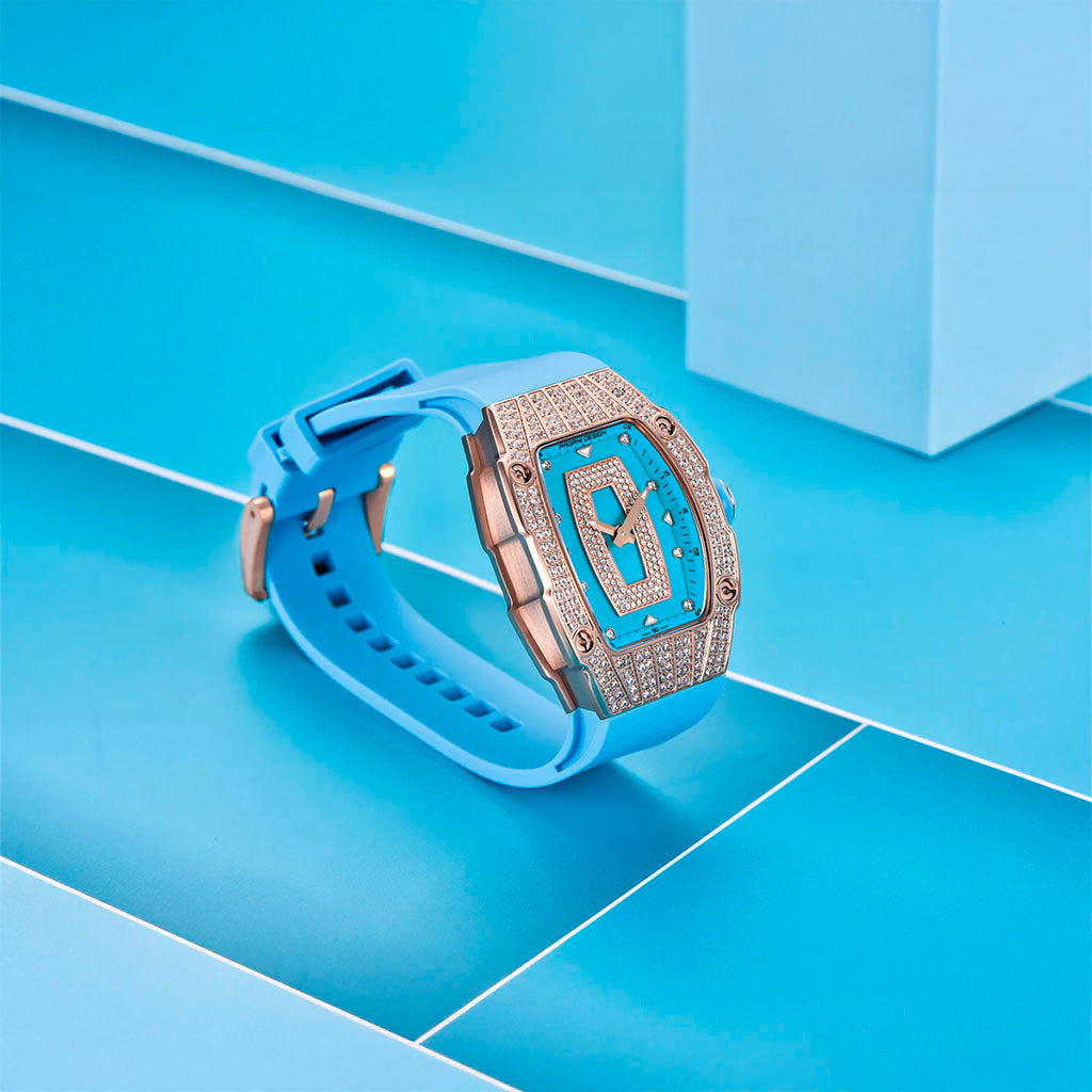 Women's Watch Pagani Design Marigold Blue Gold - Case and bracelet