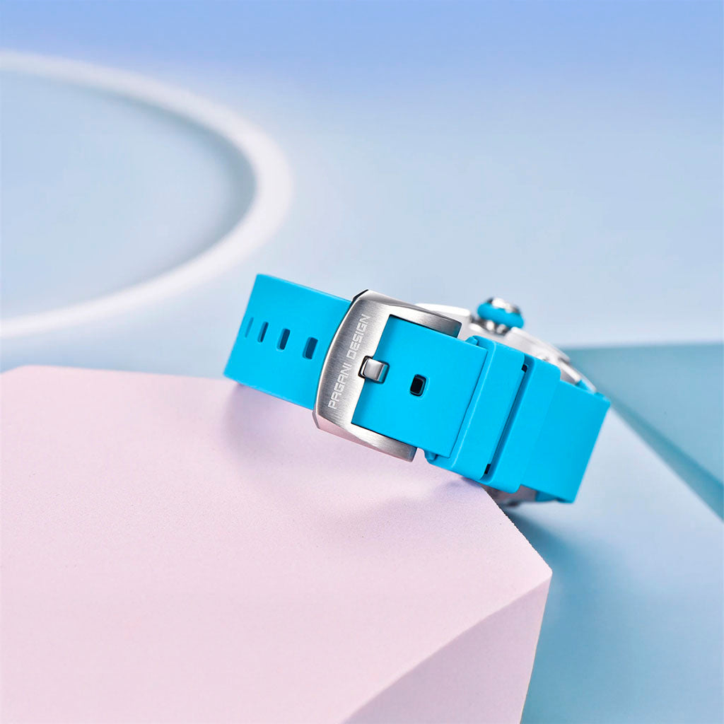 Women's Watch Pagani Design Marigold Blue Silver - Presentation