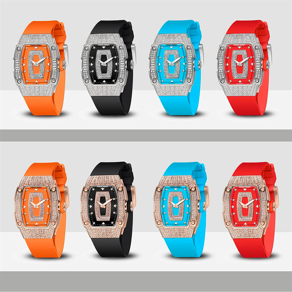 Women's Watch Pagani Design Marigold Red Silver - Presentation