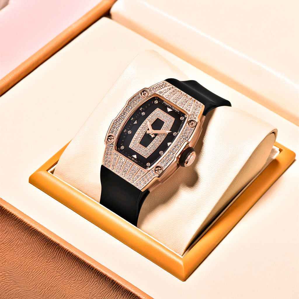 Women's Watch Pagani Design Marigold Black Gold - Case and bracelet