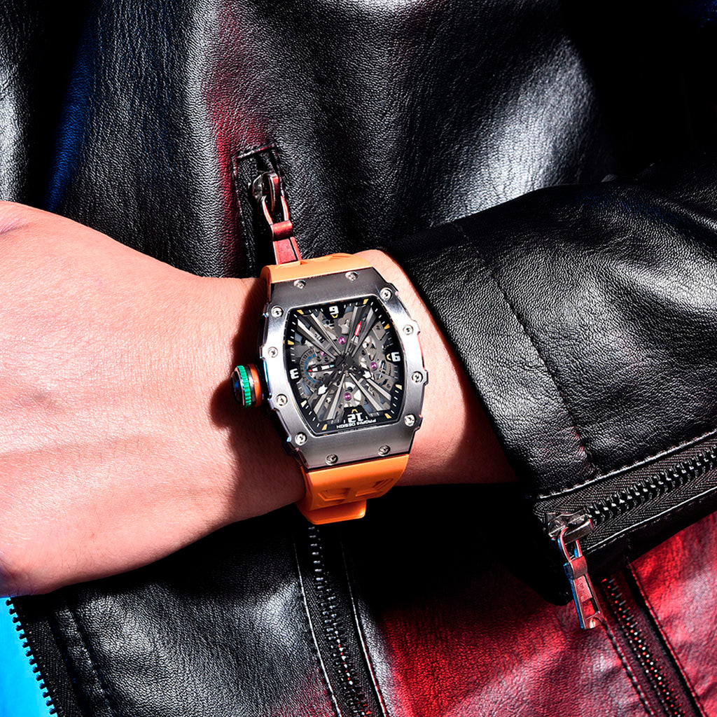 Pagani Design Monza Silver Orange - Dial