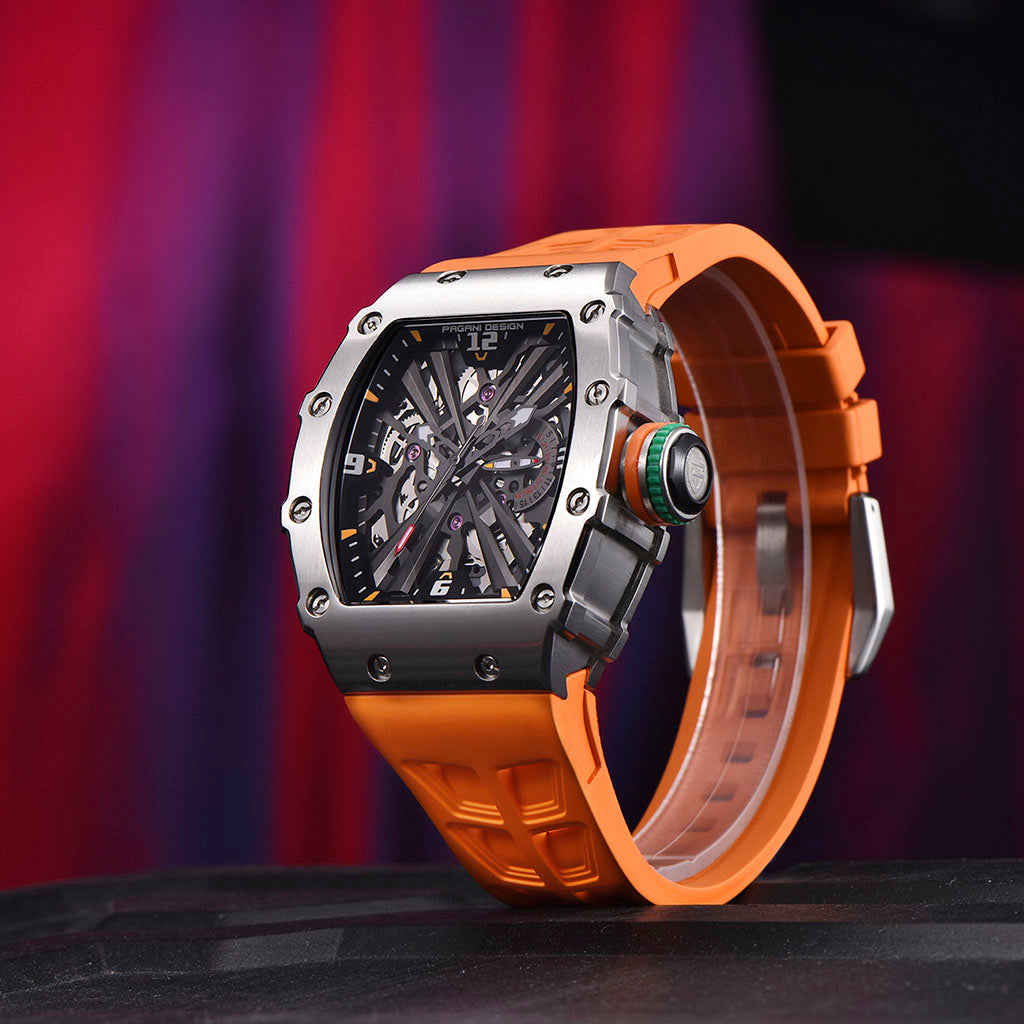 Pagani Design Monza Silver Orange - Case and bracelet