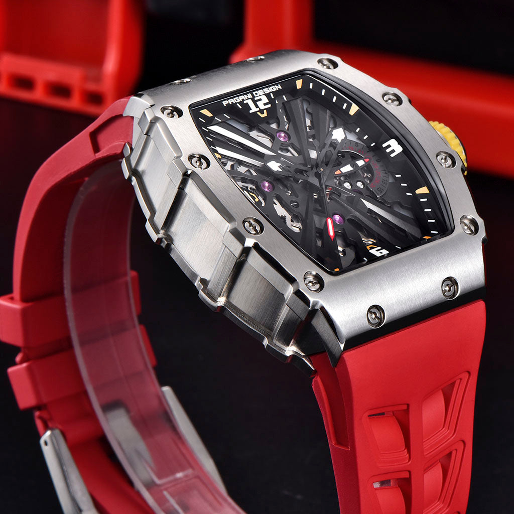 Pagani Design Monza Silver Red - Case and bracelet