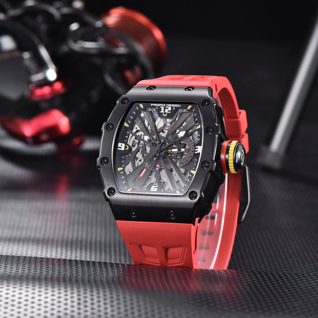 Pagani Design Monza Black Red - Case and bracelet
