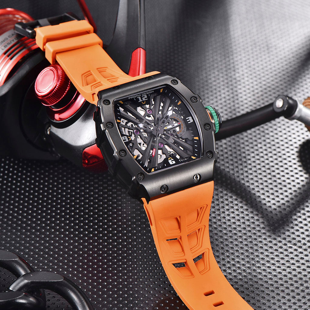 Pagani Design Monza Black Orange - Case and bracelet