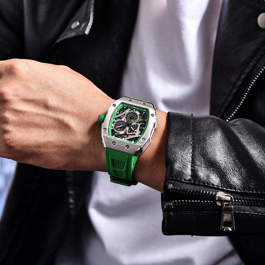Pagani Design Nurburg Green - On the wrist