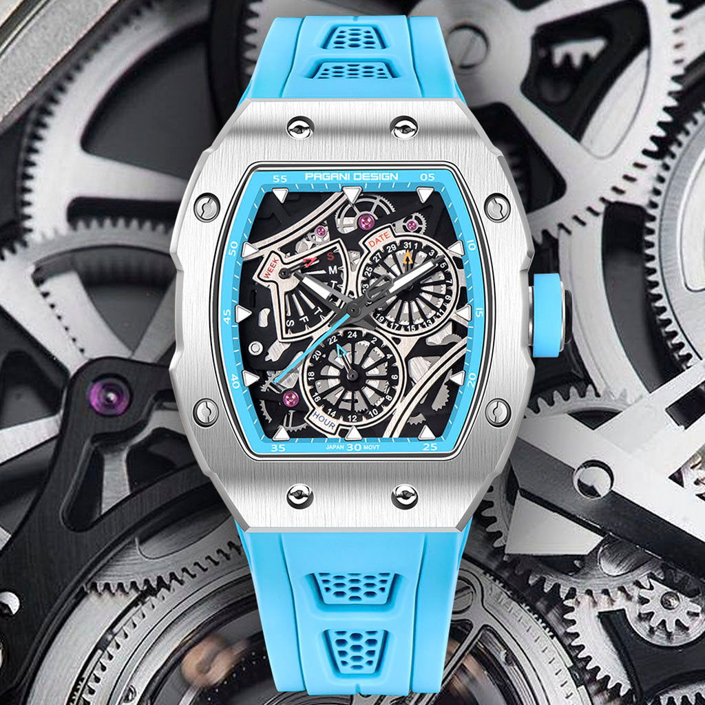 Pagani Design Nurburg Blue - On the wrist