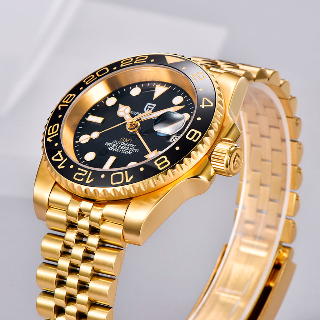 Pagani Design Pantheon Pure Gold - On the wrist