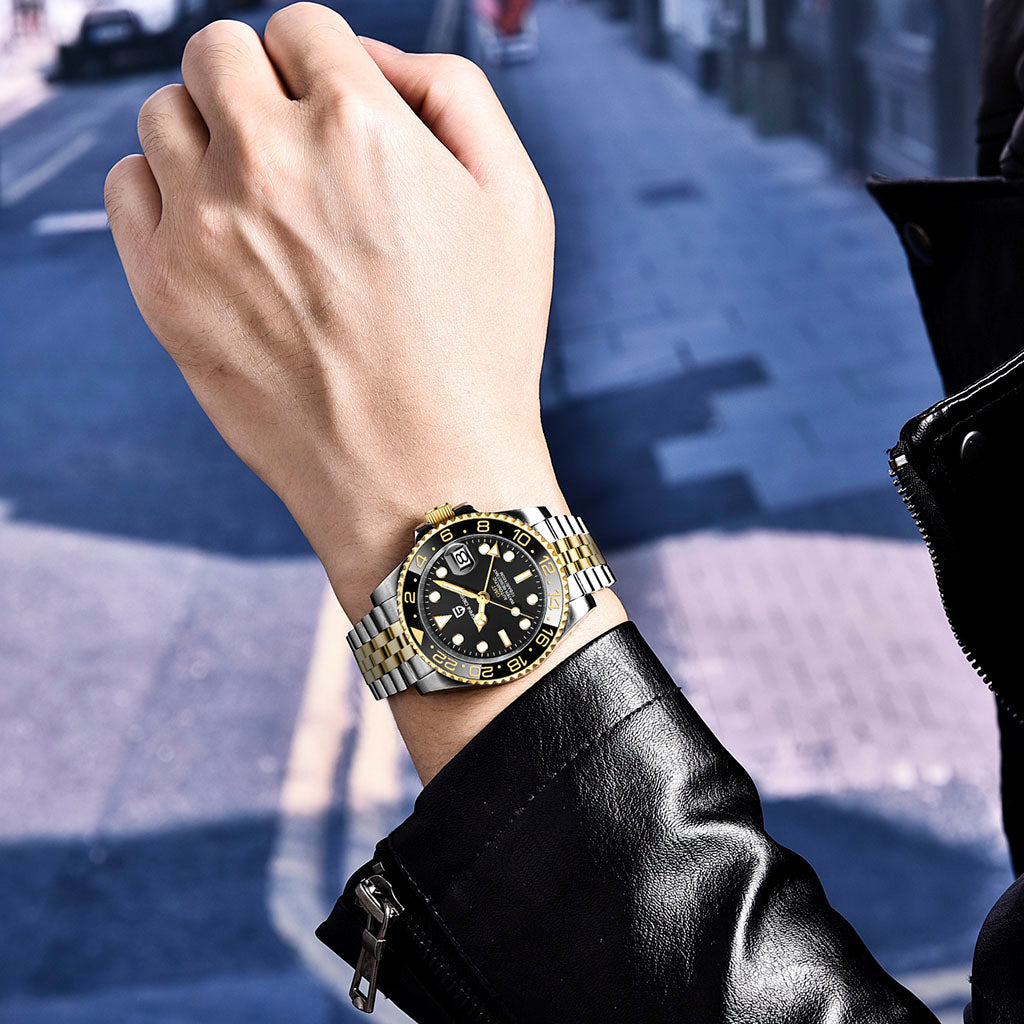 Pagani Design Pantheon Black Silver - On the wrist