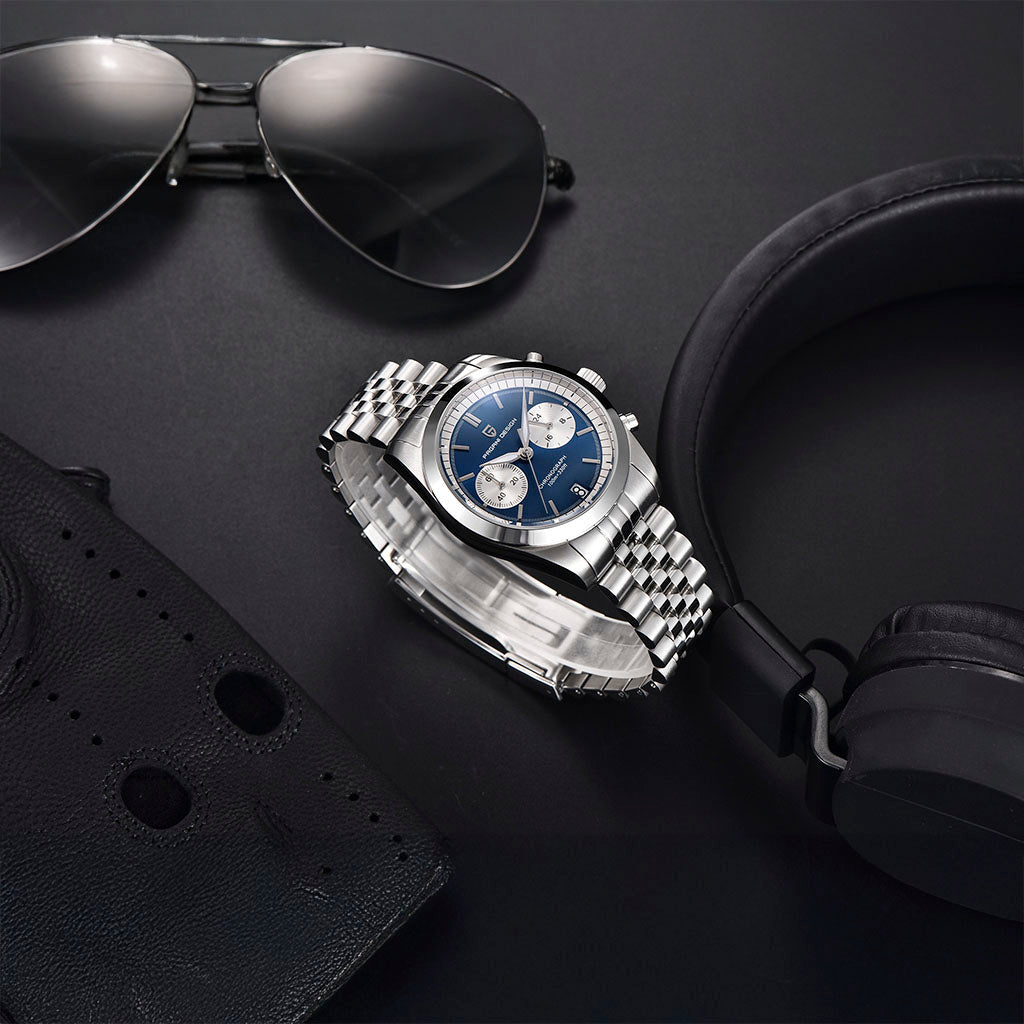 Pagani Design Pilot Blue - On the wrist