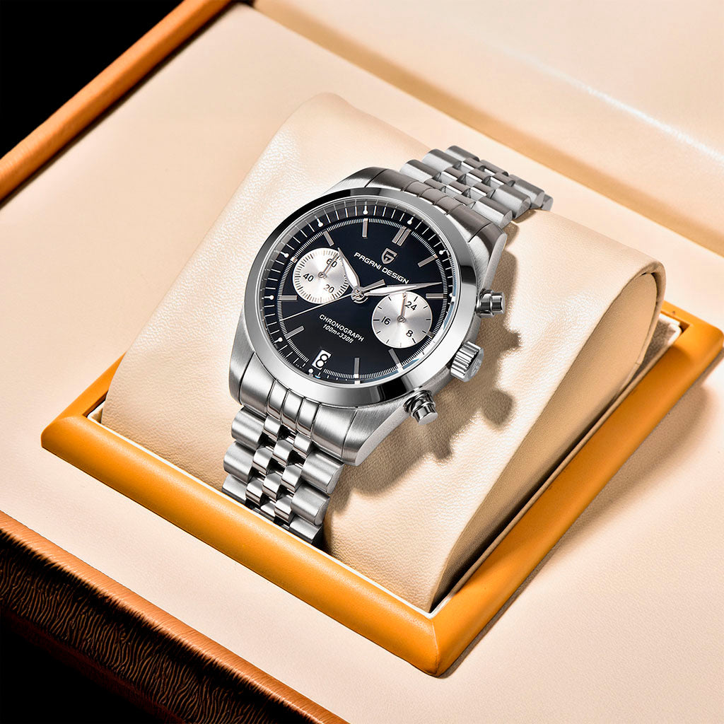 Pagani Design Pilot Black - On the wrist