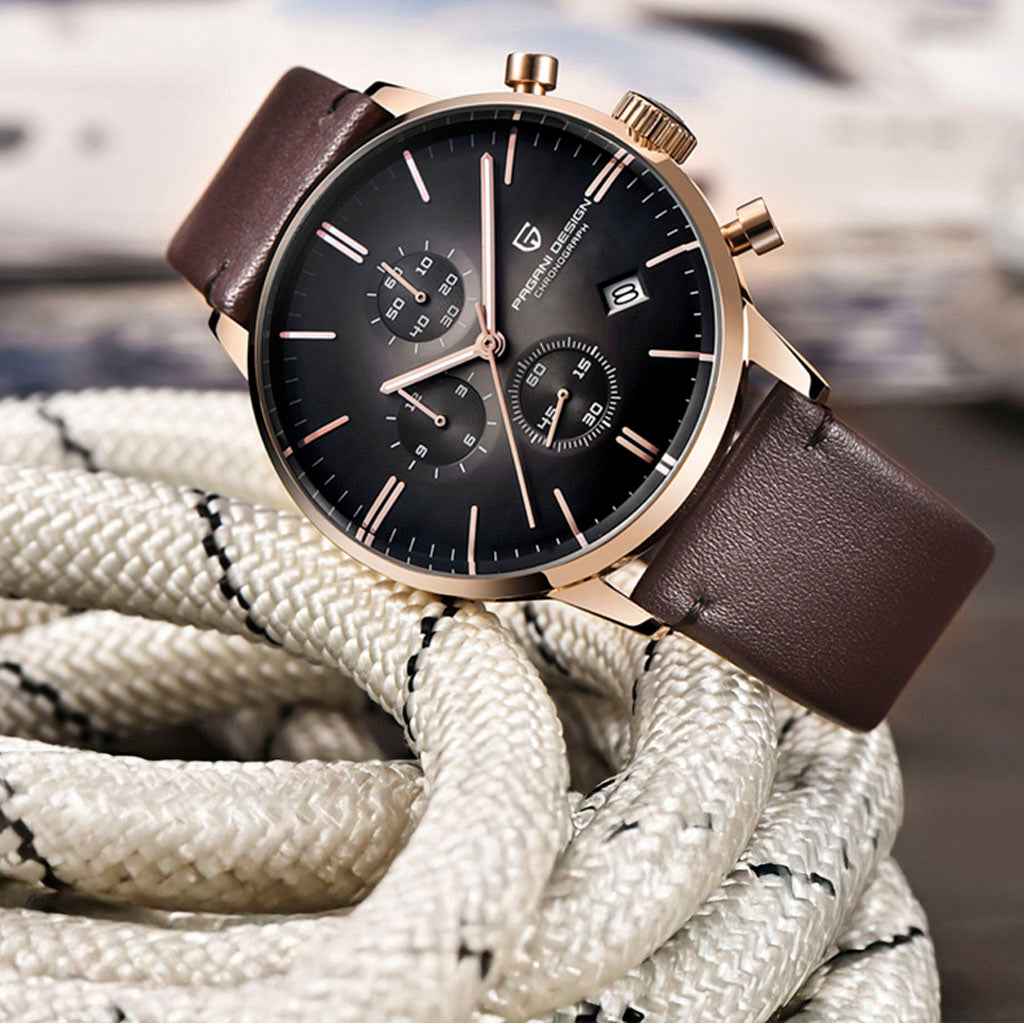 Pagani Design Rouen Black Gold Classic Edition - On the wrist